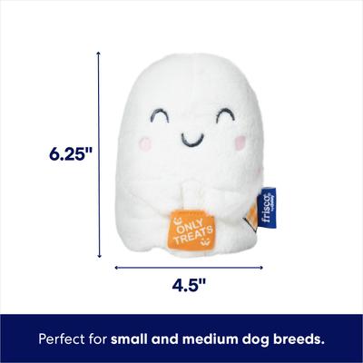 Show full view: Frisco Halloween Trick or Treat Ghost Plush Squeaky Dog Toy, Small/Medium slide 2 of 7