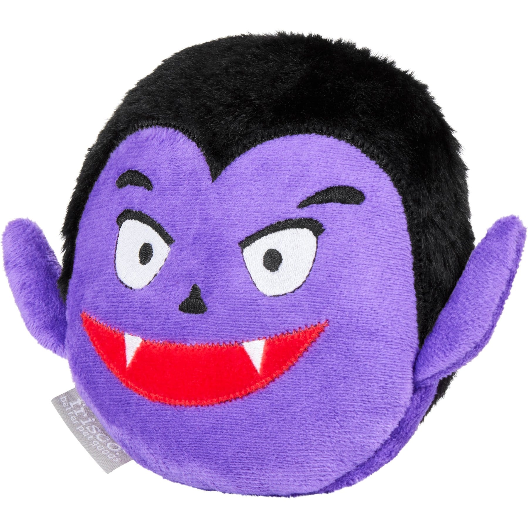 Frisco Halloween Vampire Round Plush Squeaky Dog Toy, Medium