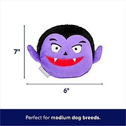 Frisco Halloween Vampire Round Plush Squeaky Dog Toy, Medium slide 2 of 5