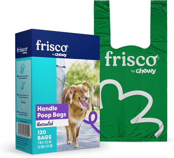 Show full view: Frisco Handle Dog Poop Bags, 120 count, Unscented, 120 count slide 1 of 7