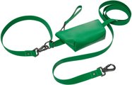 Frisco Hands Free Dog Leash with Removable Phone Pouch, Green, Medium/Large