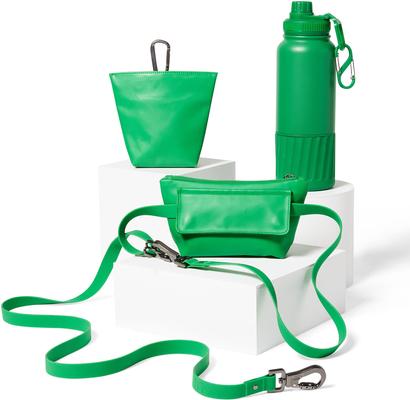 Show full view: Frisco Hands Free Dog Leash with Removable Phone Pouch, Green, Medium/Large slide 5 of 10