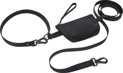 Frisco Hands Free Dog Leash with Removable Pouch, Black, Medium/Large