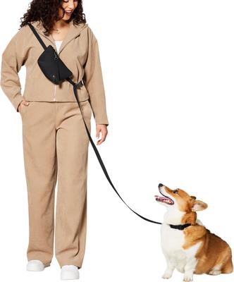 Show full view: Frisco Hands Free Dog Leash with Removable Pouch, Black, X-Small/Small slide 3 of 10