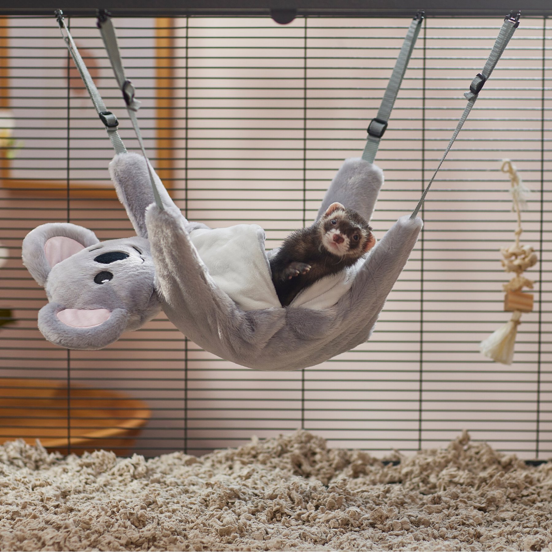 Frisco Hanging Koala Small Pet Bed, Grey