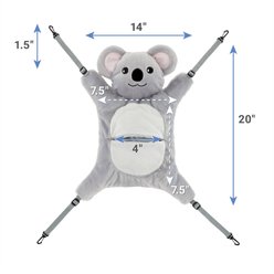 Frisco Hanging Koala Small Pet Bed, Grey slide 2 of 5