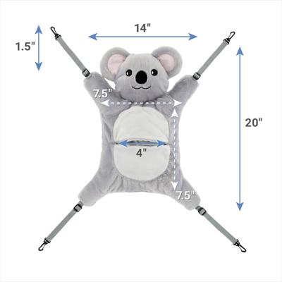 Show full view: Frisco Hanging Koala Small Pet Bed, Grey slide 2 of 7