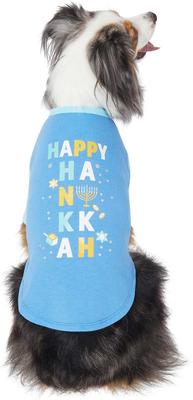 Show full view: Frisco Happy Hanukkah Dog & Cat T-shirt, Small slide 4 of 8
