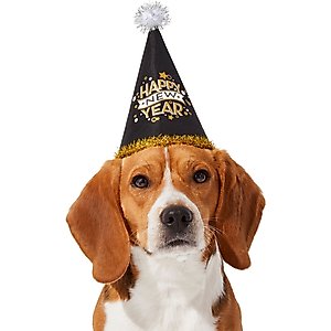 Frisco Happy New Year Dog & Cat Hat, Medium/Large