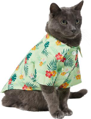 Show full view: Frisco Hawaiian Floral Camp Dog & Cat Shirt, X-Small slide 4 of 12