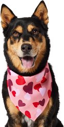 Frisco Valentine's Heart Print Dog & Cat Bandana, X-Large/XX-Large