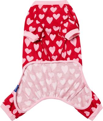 Show full view: Frisco Valentine's Heart Print Dog & Cat Jersey PJs, Medium slide 5 of 9