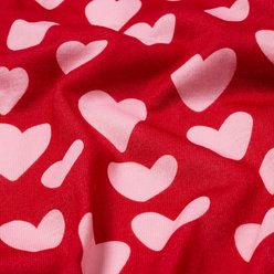 Frisco Valentine's Heart Print Dog & Cat Jersey PJs, Small slide 2 of 8