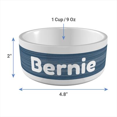 Show full view: Frisco Heathered Personalized Dog & Cat Bowl, 8-oz slide 4 of 7