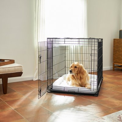 Frisco Frisco Heavy Duty All-in-1 Multi-Stage 3 Door Collapsible Wire Dog Crate, Large