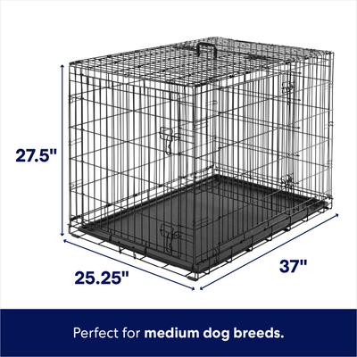 Show full view: Frisco Heavy Duty All-in-1 Multi-Stage 3 Door Collapsible Wire Dog Crate, Med/Large slide 2 of 8