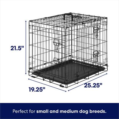 Frisco Heavy Duty All-in-1 Multi-Stage 3 Door Collapsible Wire Dog Crate