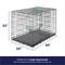 Show in main carousel: Frisco Heavy Duty Enhanced Lock Double Door Fold & Carry Wire Crate & Mat Kit, Teal, X-Large + MidWest Quiet Time Fleece Dog Crate Mat, Gray, 48-in slide 3 of 9