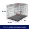 Show in main carousel: Frisco Heavy Duty Enhanced Lock Double Door Fold & Carry Wire Dog Crate & Mat Kit, Red, Medium slide 2 of 9