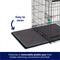 Show in main carousel: Frisco Heavy Duty Enhanced Lock Sliding Double Door Fold & Carry Wire Dog Crate & Mat Kit, Large slide 5 of 10