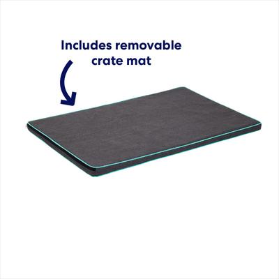 Show full view: Frisco Heavy Duty Enhanced Lock Sliding Double Door Fold & Carry Wire Dog Crate & Mat Kit, Large slide 6 of 10