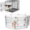 Show in main carousel: Frisco Heavy Duty Fold & Carry Double Door Collapsible Wire Dog Crate, 24 inch & Frisco Wire Dog Exercise Pen with Step-Through Door, Black, 24-in slide 1 of 6