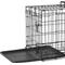 Show in main carousel: Frisco Heavy Duty Fold & Carry Double Door Collapsible Wire Dog Crate, 24 inch & Frisco Wire Dog Exercise Pen with Step-Through Door, Black, 24-in slide 2 of 6