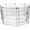 Show in main carousel: Frisco Heavy Duty Fold & Carry Double Door Collapsible Wire Dog Crate, 30 inch & Frisco Wire Dog Exercise Pen with Step-Through Door, Black, 30-in slide 4 of 6
