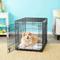 Show in main carousel: Frisco Heavy Duty Fold & Carry Double Door Collapsible Wire Dog Crate, 36 inch & Frisco Wire Dog Exercise Pen with Step-Through Door, Black, 36-in slide 3 of 6