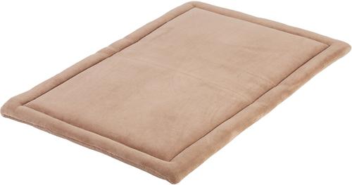 Show full view: Frisco Heavy Duty Fold & Carry Double Door Collapsible Wire Dog Crate, 42 inch & Frisco Micro Terry Dog Crate Mat, Taupe, 42-in slide 4 of 6