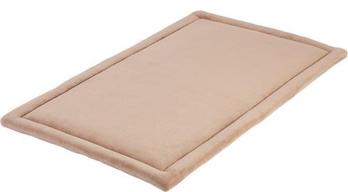 Show full view: Frisco Heavy Duty Fold & Carry Double Door Collapsible Wire Dog Crate, 48 inch & Frisco Micro Terry Dog Crate Mat, Taupe, 48-in slide 4 of 6