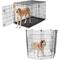 Show in main carousel: Frisco Heavy Duty Fold & Carry Double Door Collapsible Wire Dog Crate, 48 inch + Wire Dog Exercise Pen with Step-Through Door, Black, 48-in slide 1 of 6