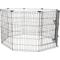 Show in main carousel: Frisco Heavy Duty Fold & Carry Double Door Collapsible Wire Dog Crate, 48 inch + Wire Dog Exercise Pen with Step-Through Door, Black, 48-in slide 4 of 6