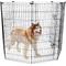 Show in main carousel: Frisco Heavy Duty Fold & Carry Double Door Collapsible Wire Dog Crate, 48 inch + Wire Dog Exercise Pen with Step-Through Door, Black, 48-in slide 5 of 6