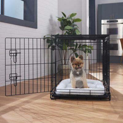 Frisco Frisco Heavy Duty Fold & Carry Double Door Collapsible Wire Dog Crate, Medium