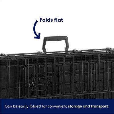Show full view: Frisco Heavy Duty Fold & Carry Double Door Collapsible Wire Dog Crate, X-Small slide 6 of 10