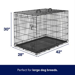 Frisco Heavy Duty Fold & Carry Single Door Collapsible Wire Dog Crate, Large slide 2 of 7