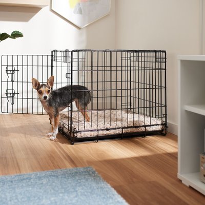 Frisco Frisco Heavy Duty Fold & Carry Single Door Collapsible Wire Dog Crate, Small