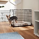 Frisco Heavy Duty Fold & Carry Single Door Collapsible Wire Dog Crate, Small