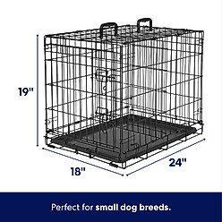 Frisco Heavy Duty Fold & Carry Single Door Collapsible Wire Dog Crate, Small slide 2 of 7