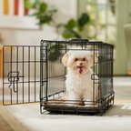 Frisco Heavy Duty Fold & Carry Single Door Collapsible Wire Dog Crate, X-Small