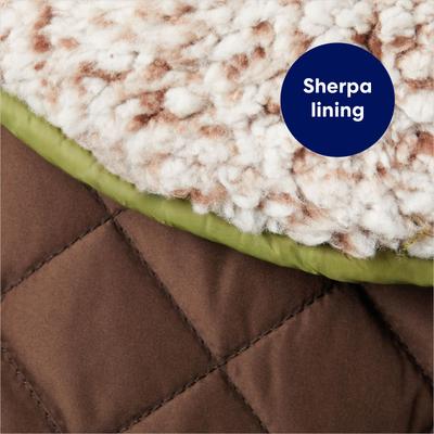 Show full view: Frisco Heavy Weight 2-Tone Sherpa Lined Hybrid Quilted Dog & Cat Parka, Medium slide 6 of 10