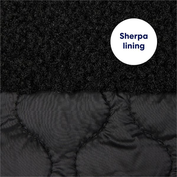 Frisco Heavy Weight Dog & Cat Quilted Hybrid Coat with Sherpa Lining