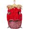 Show in main carousel: Frisco Heavy Weight Matte Quilted Dog & Cat Parka with Cozy Fleece Lining, Red, Large slide 4 of 9