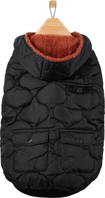 Show full view: Frisco Heavy Weight Matte Quilted Volume Dog & Cat Puffer, Black, Medium slide 4 of 10