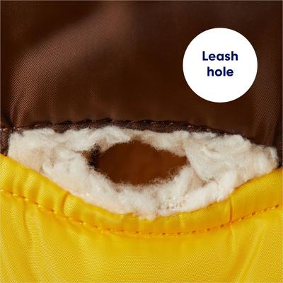 Show full view: Frisco Heavy Weight Urban City Colorblock Dog & Cat Parka with Sherpa Lining, Brown, Medium slide 7 of 10