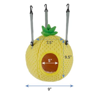 Show full view: Frisco Herringbone Plush Oval Cuddler + Small Pet Pineapple Hideaway slide 7 of 9