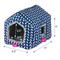 Show in main carousel: Frisco Herringbone Plush Small Pet House, Blue slide 2 of 5