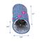 Show in main carousel: Frisco Herringbone Small Pet Crinkle Plush Tunnel, Blue slide 2 of 6