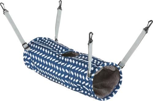Show full view: Frisco Herringbone Small Pet Plush Hanging Tunnel, Blue slide 3 of 6